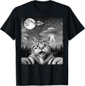 Funny Scared Selfie Cat with Alien UFOs Gift Store