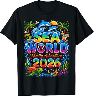 Sea World Family Adventure 2026, Family Sea World Matching T-Shirt