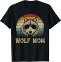 Wolf Mom Vintage Retro Mothers Day Funny Gift