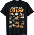 types of cat loaf tees funny cat mom & cat dad tee