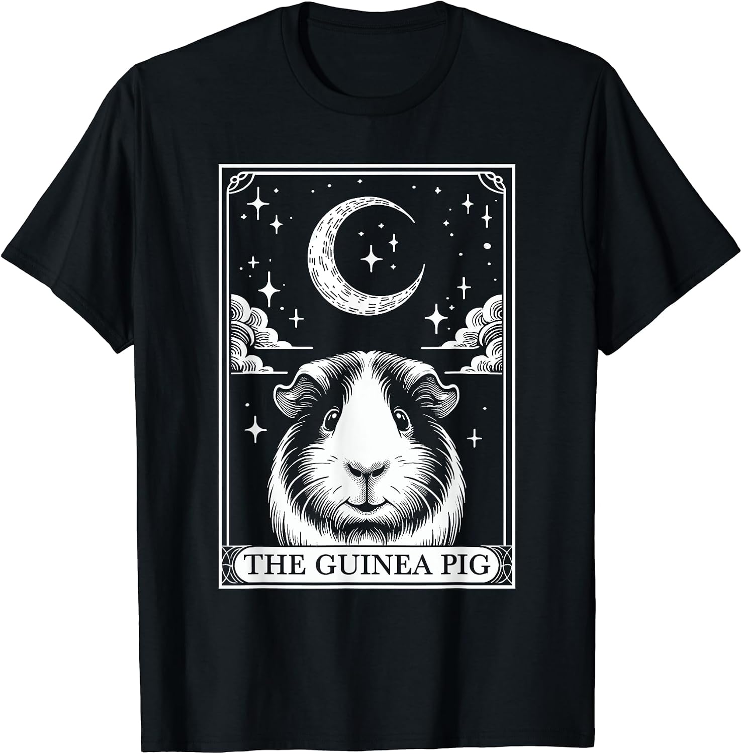 Retro Guinea Pig Lover The Moon Halloween