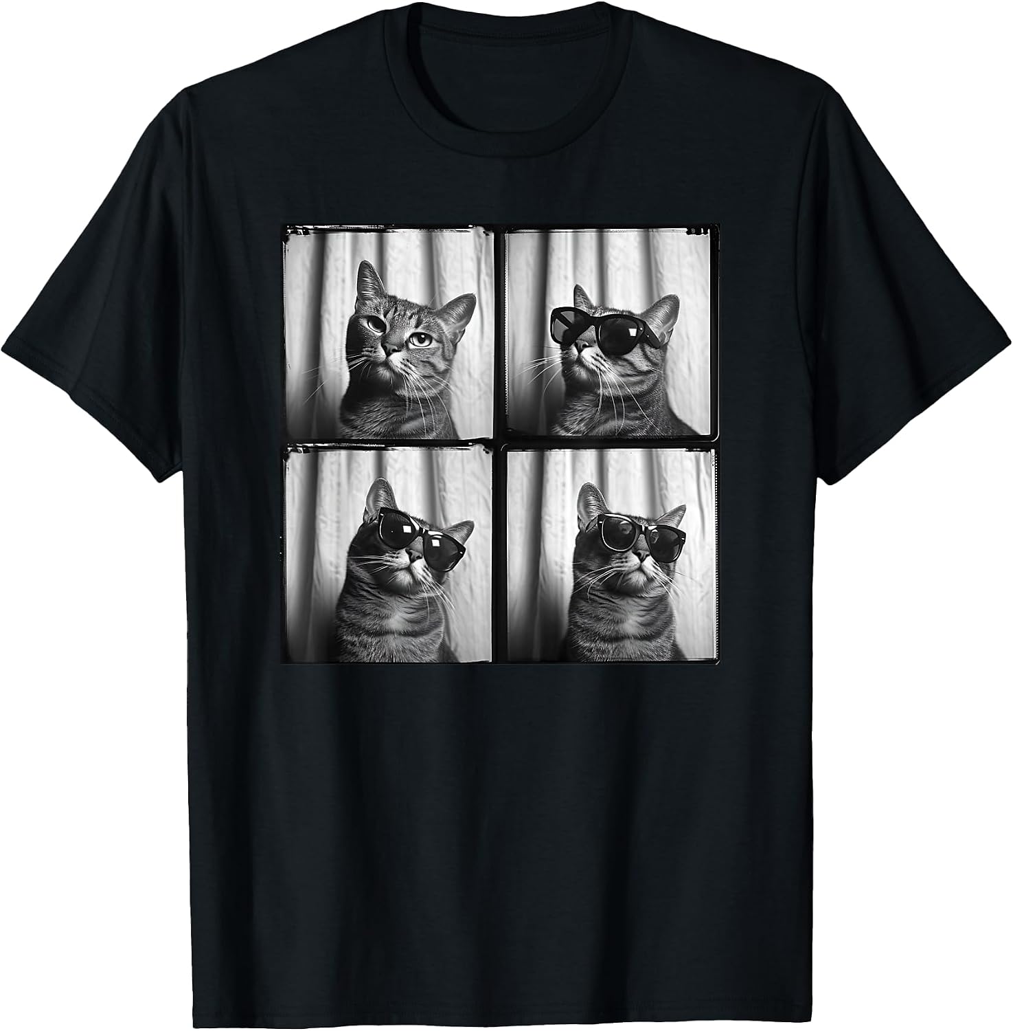 Tabby Cat With Sunglasses Photo Men Women Kids