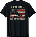 I'm Not One Of The Sheep Wolf USA Flag