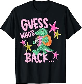 Gator Guess Who's Back Teacher Funny Back to School T-Shirt