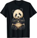 Panda With Heart Symbol Apparel