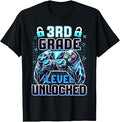 Third Grade 3rd Level Unlocked First Day Back to School Game T-Shirt