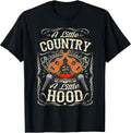 A Little Country A Little Hood Vintage Western Hip Hop Rap T-Shirt