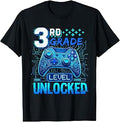 Back to School 3rd Grade First Day Level Unlocked Gamer Boys T-Shirt
