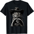 Funny Western Country Cowboy Cat Graphic