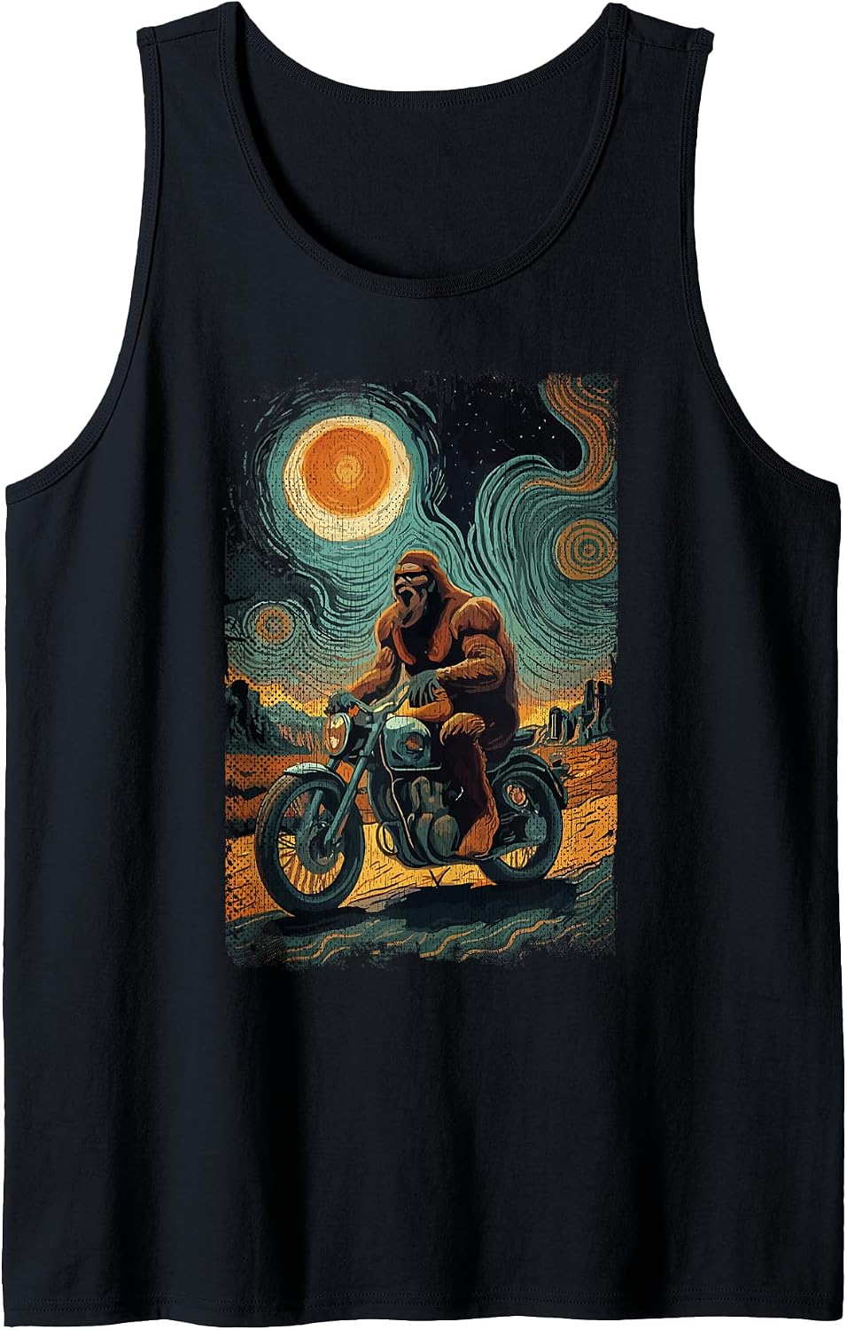 Funny Motorbike Sasquatch Gifts For Biker