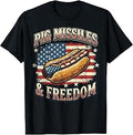 Hot Dog Patriotic Funny Pig Missiles Freedom T-Shirt