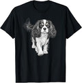 Cavalier King Charles Spaniel Dog Art T-Shirt
