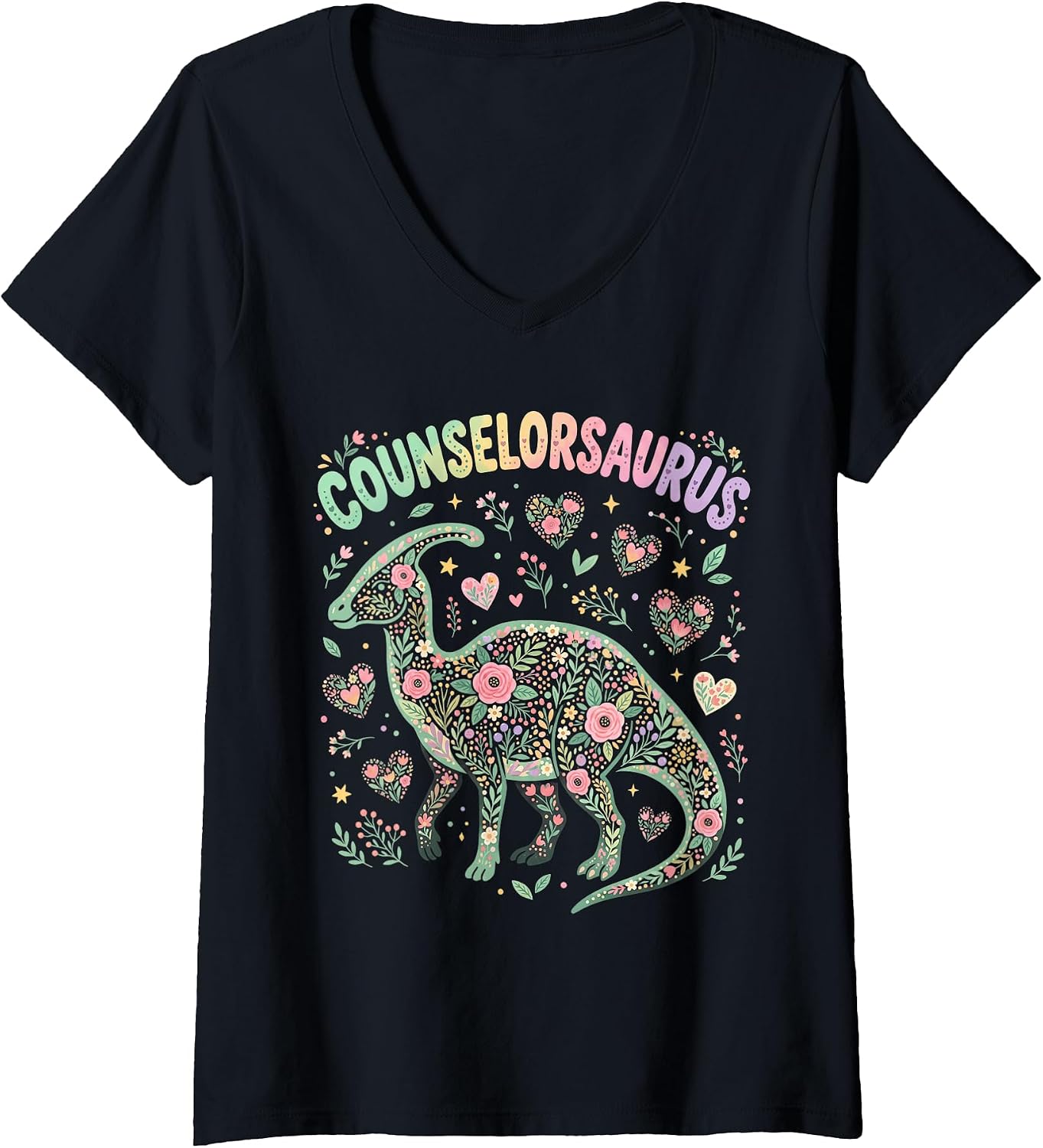 Counselor Appreciation Gifts Floral Dino Merch