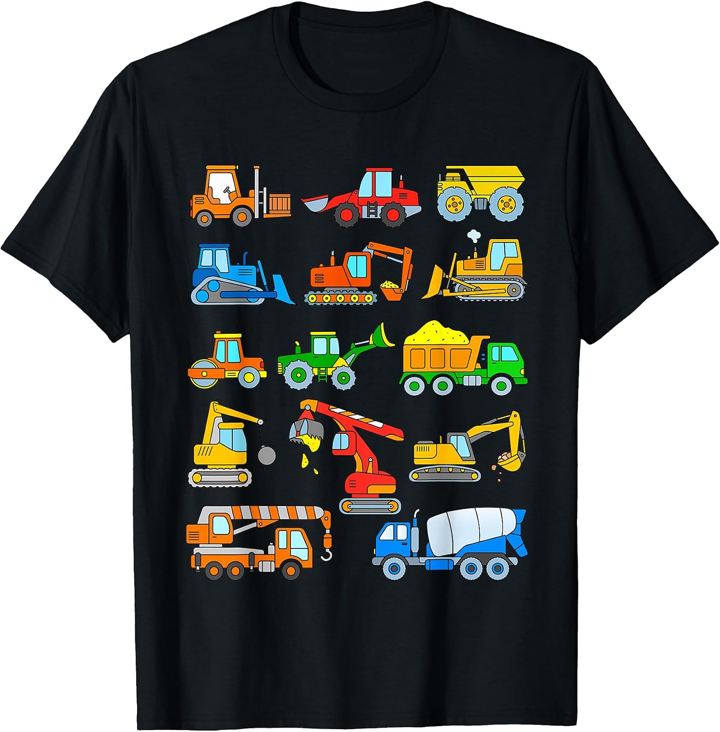 Construction Excavator for Boys Girls Men and Women T-Shirt