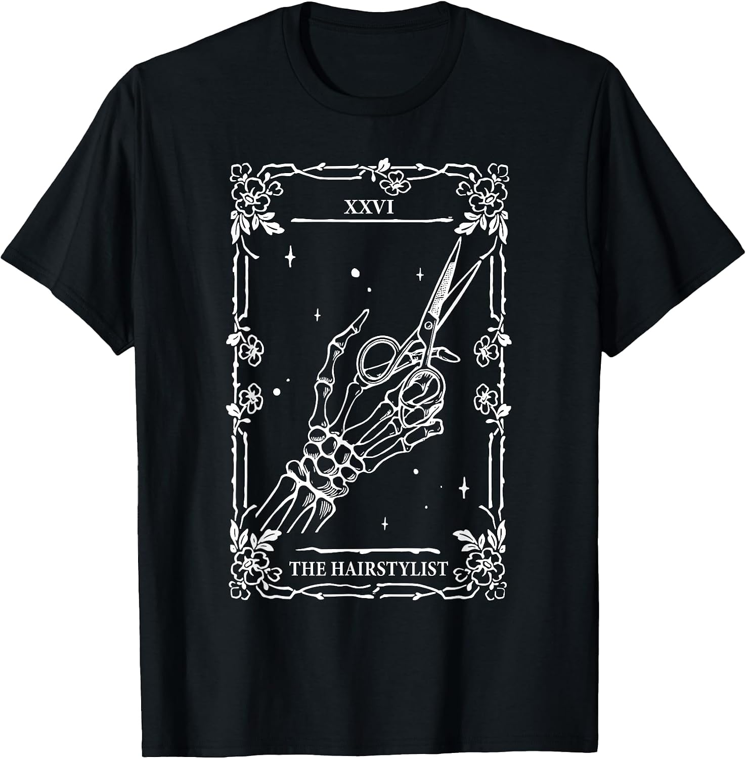 The Hairstylist Tarot Card Skeleton Hand Salon