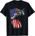 Tow Truck operator work American Flag