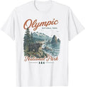 Olympic National Park Washington Vintage Nature Hiking T-Shirt