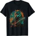 Funny Wolf Guitar Gifts For Men Women Kids