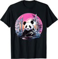 Bamboo Panda I Panda Art I Retrowave