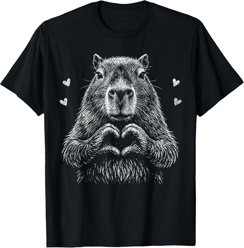 Funny Capybara Meme Valentine Tees