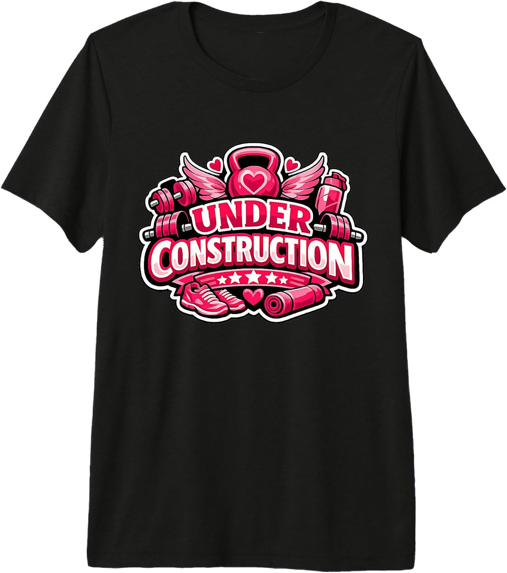 Womens Under Construction Gym Workout Merch