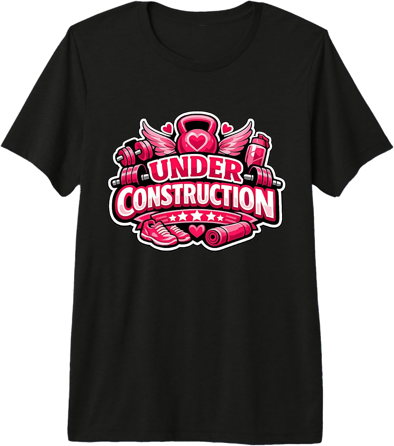 Womens Under Construction Gym Workout Merch