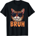 Funny memes clothing for men kids Boys cat tee