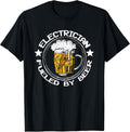 Electrician Fueled By Beer Electric Engineer Gift