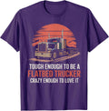Flatbed Truck Driver Trucker Truck Driving