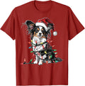 Cute Papillon Dog Christmas Hat Xmas Gifts