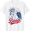 Boop Eagle Vintage USA Retro 4th July Statue of Liberty T-Shirt