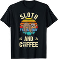 Funny Coffee and Sloth Retro Gifts