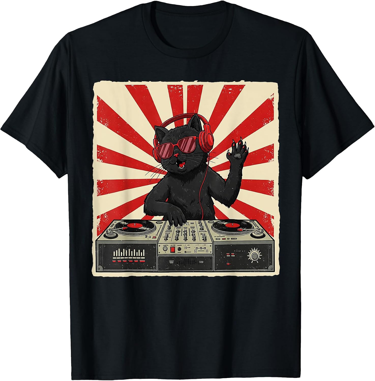 DJ Black Cat Apparel Gifts Graphic Tees