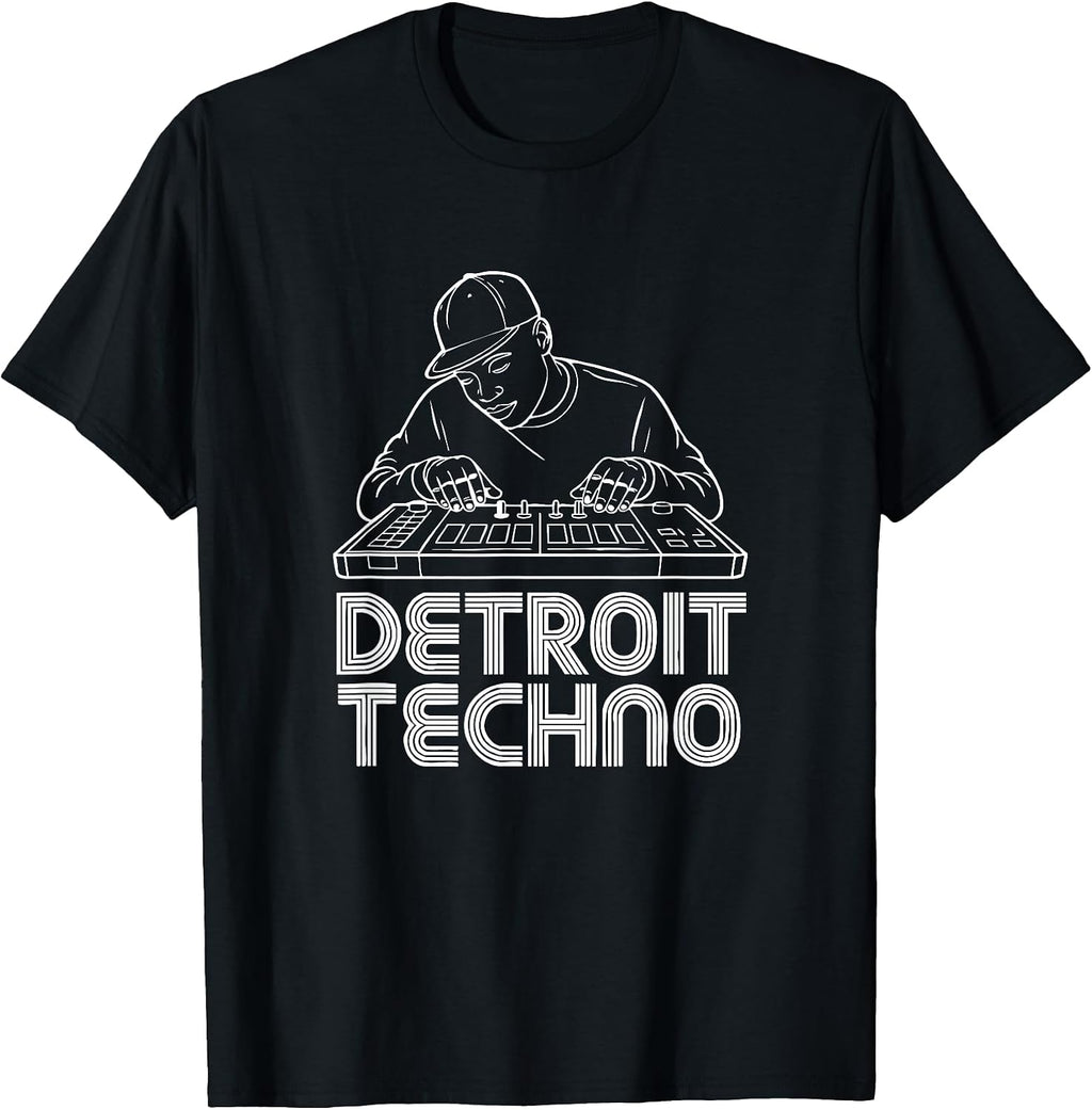 Detroit 1980s and 1990s techno shirts