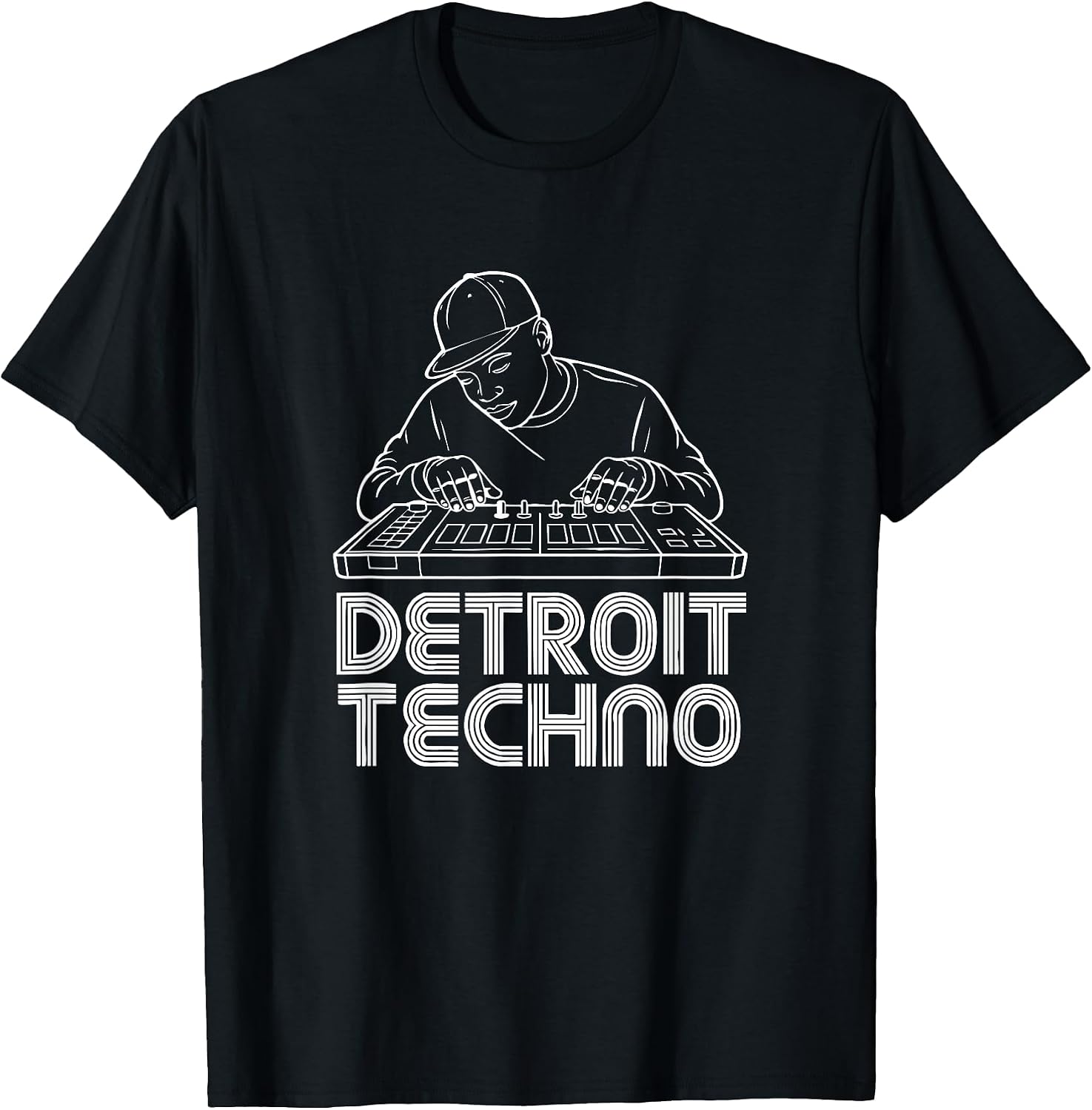 Detroit 1980s and 1990s techno shirts