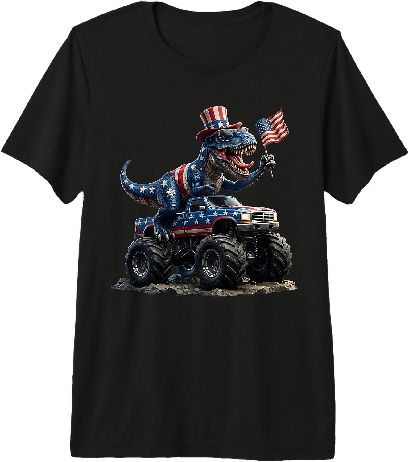 Funny Dinosaur Us 4th of July Apparel