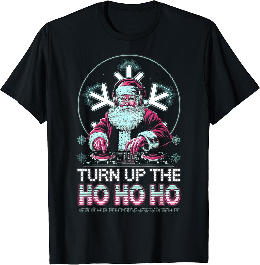 Xmas EDM Techno Rave Music Lover Men Women Tees