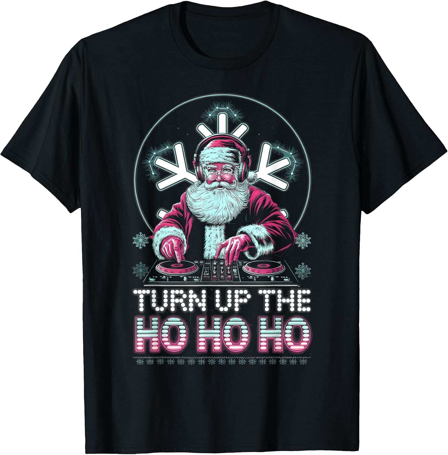 Xmas EDM Techno Rave Music Lover Men Women Tees