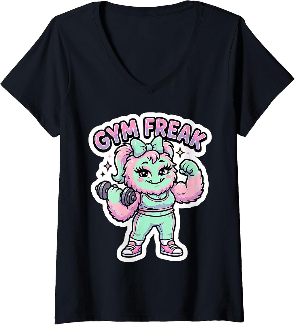 Cute Woman Gym Freak Workout Girl Merch