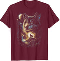 Wolf Howling Wildlife Forest Lover Gifts Mens