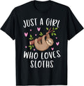 Funny Sloth Lovers Shirts For Girls