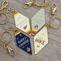 Camp Collection Enamel Motel Keychain, Enamel Keychain, Fall