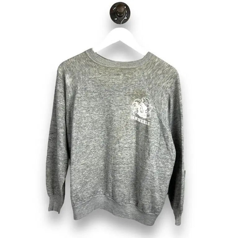 Vintage 70s/80s UNC Tarheels NCAA Graphic Sweatshirt Size XL Gray T-Shirts, Hoodie | HypeDripTees.com