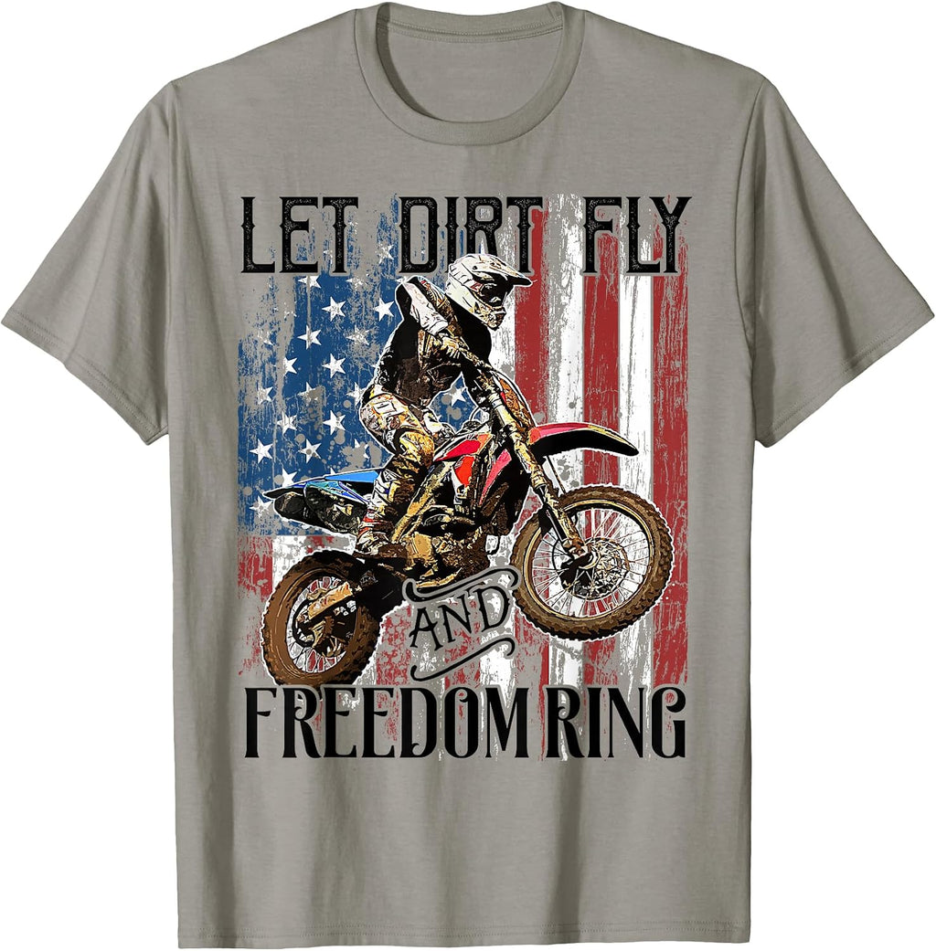 Patriotic Dirt Bike Racing Shirts