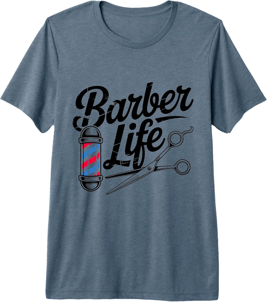 Vintage Barber's Pole Tee Hair Hairstylist
