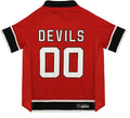 NHL New Jersey Devils Jersey for Dogs & Cats, Large. - Let Your Pet Be A Real NHL Fan!