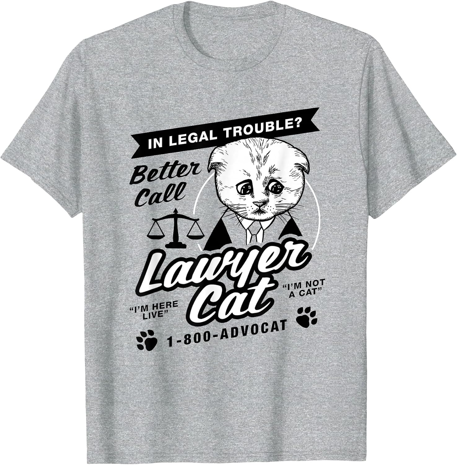 Lawyer Cat I'm Not A Cat I'm Here Live