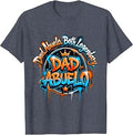 Dad. Abuelo. Both Legendary. Graffiti Badge Design T-Shirt