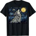 The Starry Night Wolf Merch