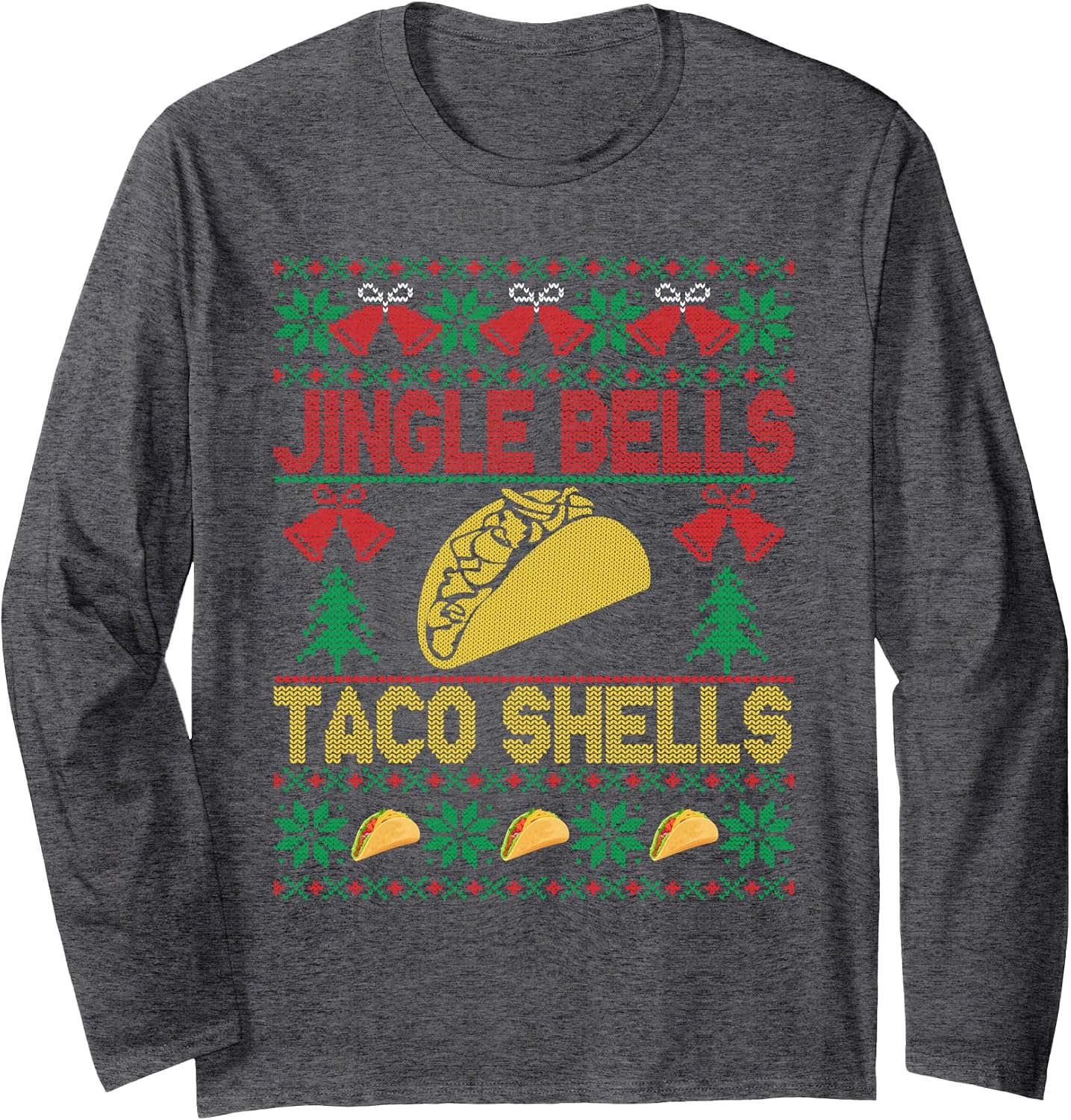 Ugly Christmas Sweater Jingle Bells Taco Shells